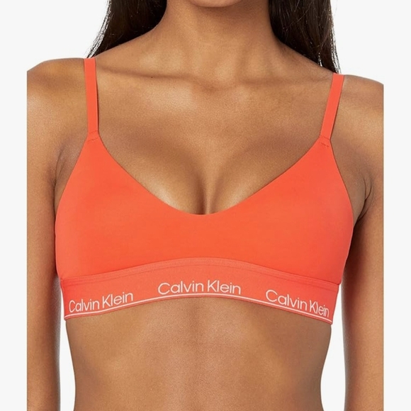 Calvin Klein Vibrant Orange Bralette - Picture 1 of 2